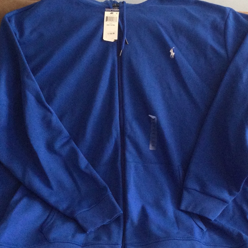 New Ralph Lauren Zip up Polo.  US 4XLT Mens